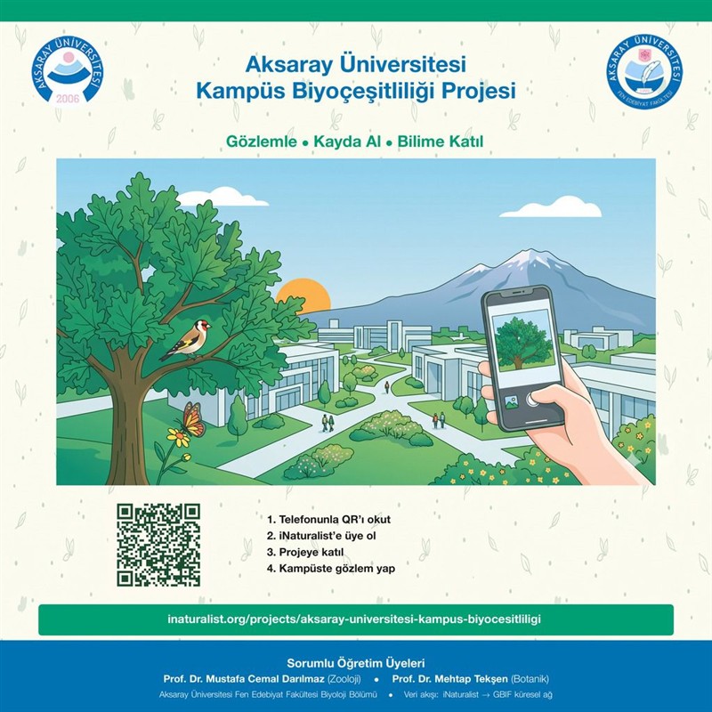 Aksaray Üniversitesi Kampüs Bioçeşitliliği Projesi